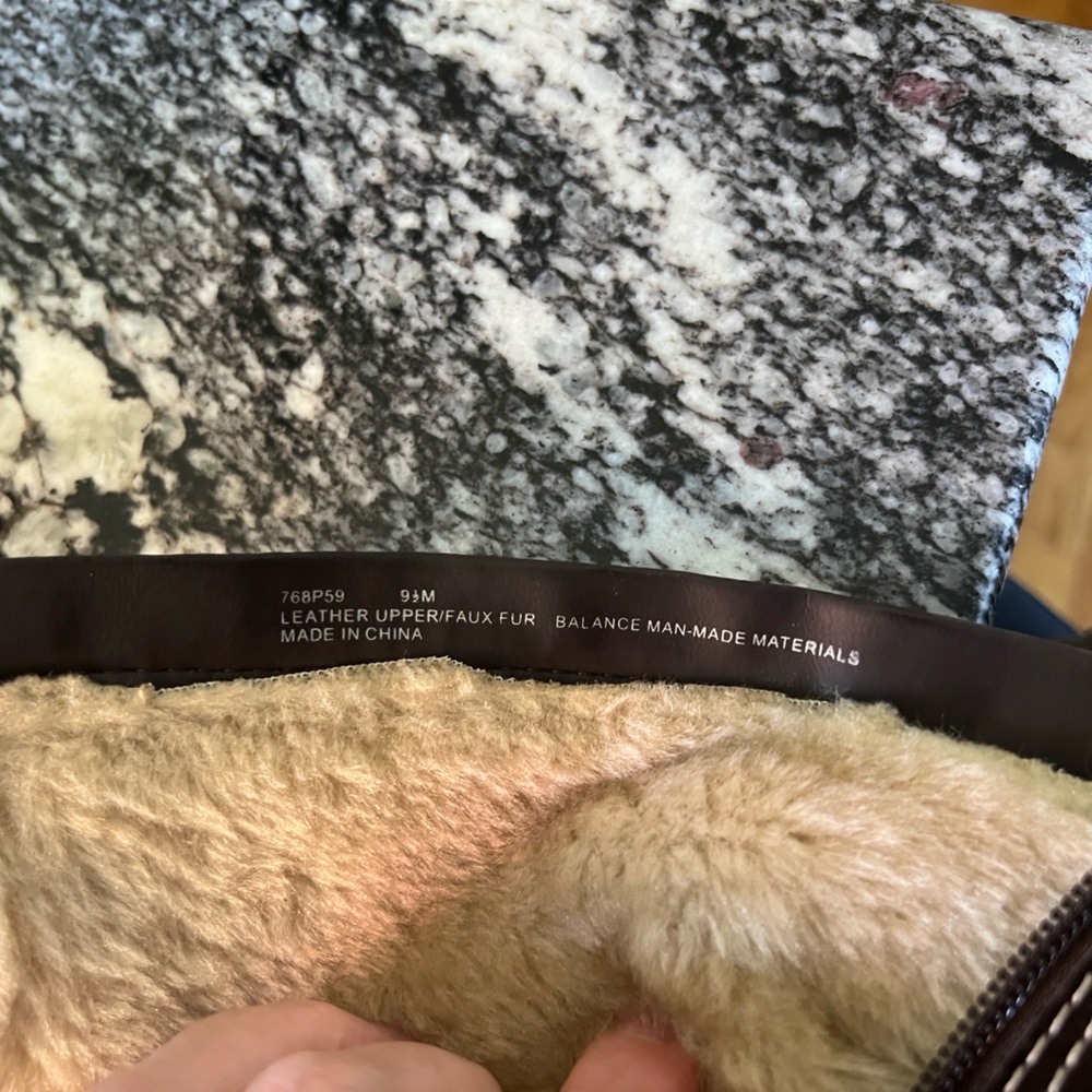 Naturalizer Brown and Cream Lined Winter Boots 9.5 - Picture 7 of 7